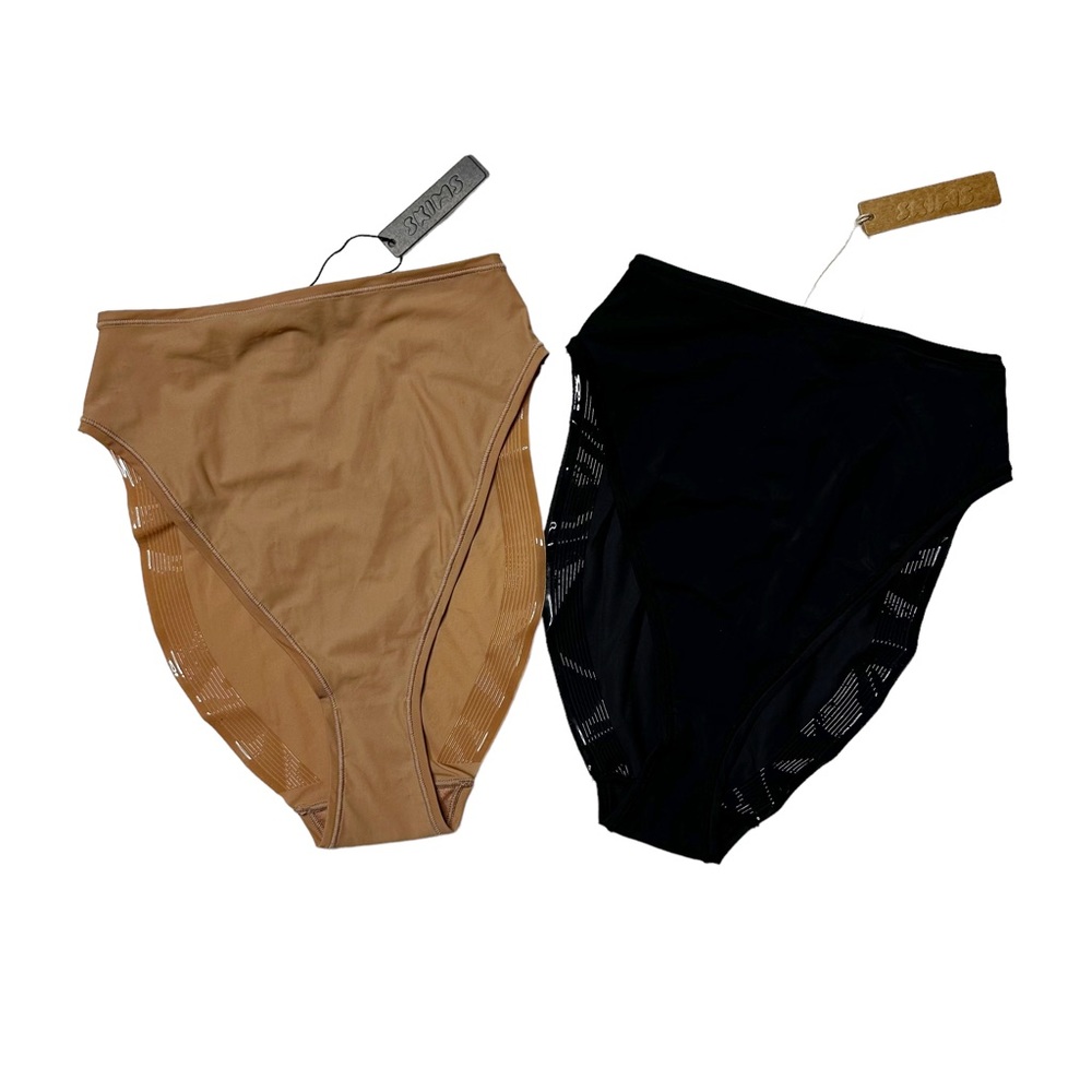 NWT Skims Jelly Sheer High Waisted Cheeky Brief in Onyx Women’s XXS